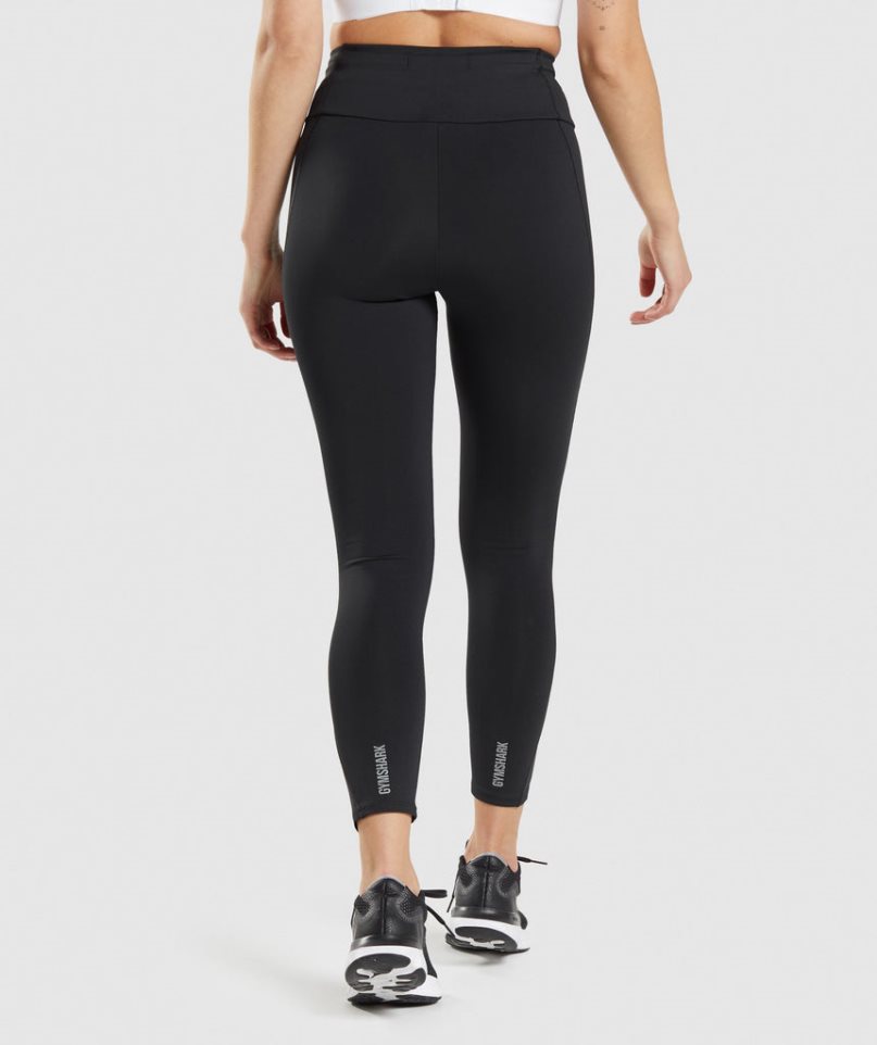 Legginsy Gymshark Speed Damskie Czarne | PL 692PAM